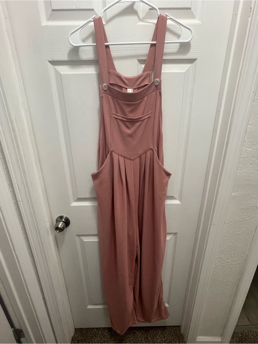 HALARA Dusty Rose Wide-Leg Jumpsuit Overalls